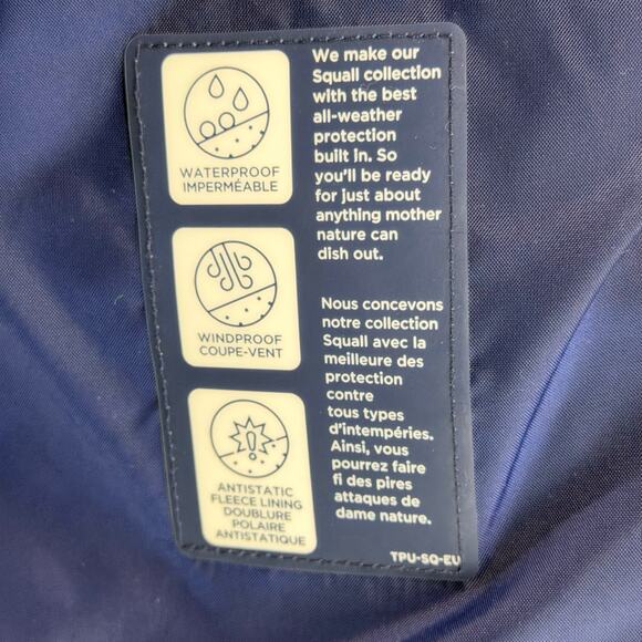 Lands End Squall Raincoat Women L Green Hooded Jacket Waterproof Outdoor Travel - Picture 14 of 16